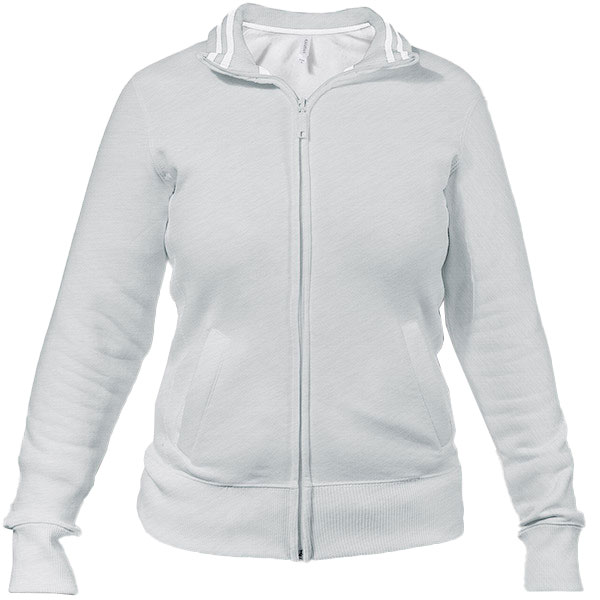 Sudadera Personalizada Cremallera Rayas Mujer Frontal